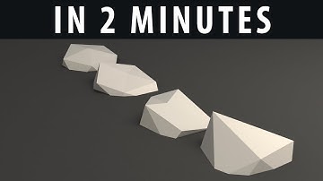 How To Create A Low Poly Rock In 2 Minutes [Tutorial]