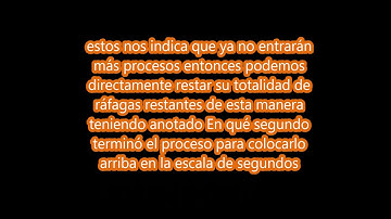 PLANIFICACIÓN DE PROCESOS , Uso de algoritmo SRTF .