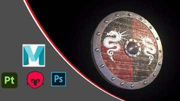 How to model and texture a Viking shield | For Beginners | Full tutorial with Portfolio Render