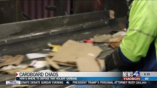 CARDBOARD CHAOS! Not sure what to do with all of that holiday packaging material Recycle it!