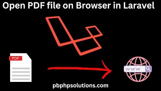How to open PDF file on browser in Laravel 8