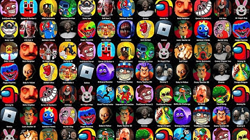 Merge Animals,A-Z Run,Muscle Rush,Jumanji,Samurai Flash,Human Vehicle,Hopping Heads,Pop It All