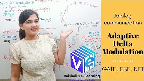 L 87 | Adaptive Delta Modulation I ADM | Digital Transmission I Communication System I GATE NET ESE