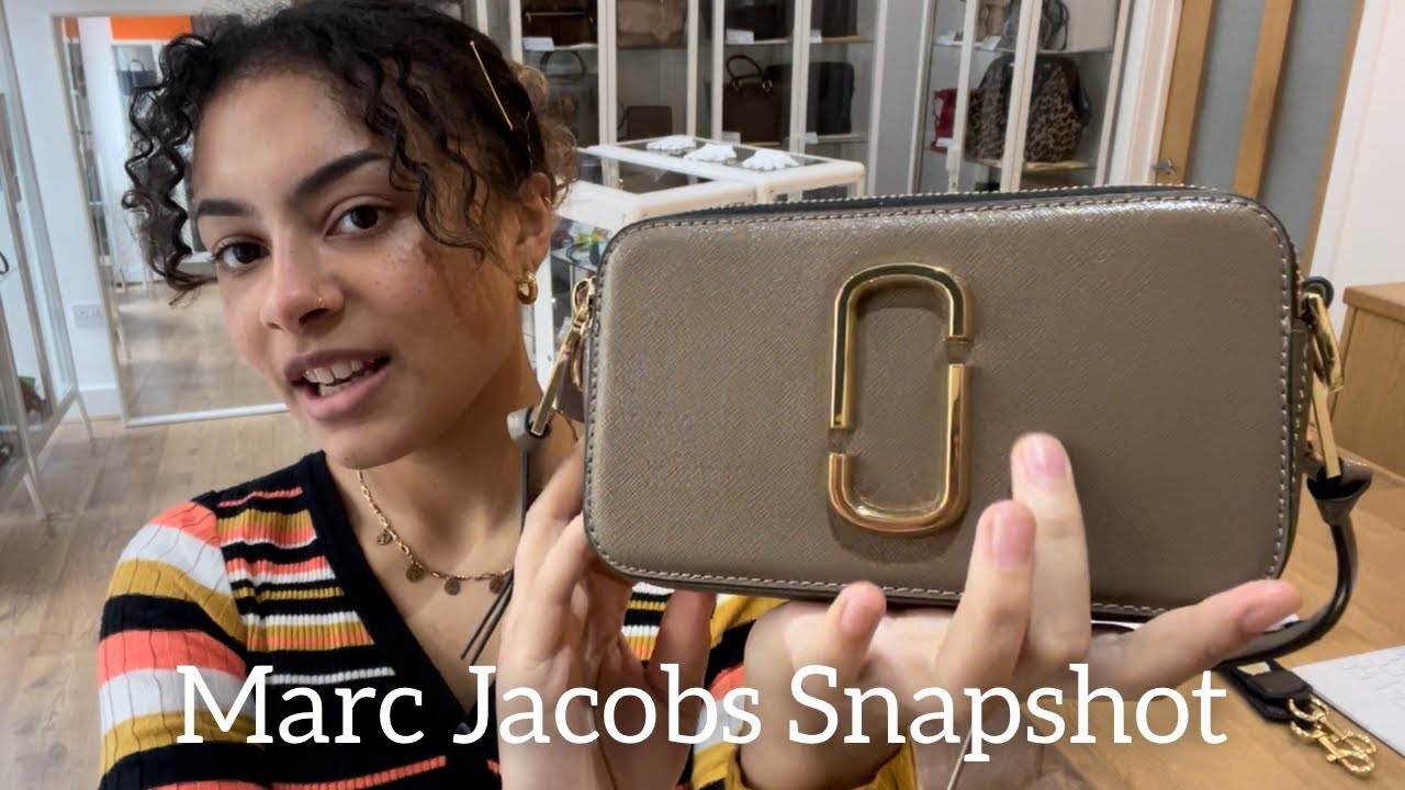 the snapshot dtm all black marc jacobs bag unboxing & review