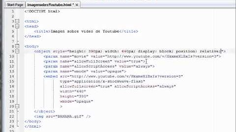 Como poner una imagen sobre una película de Youtube