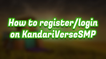 How to register/login on KandariVerse SMP | How to reset/forgot password in KandariVerse SMP
