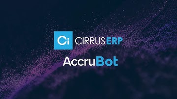 Introducing the Cirrus ERP AccruBot