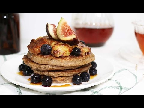 [ENG]  다이어트 팬케익, 다이어터의 브런치! (No 설탕, 버터, 계란), Oatmeal Pancake recipe for Vegan