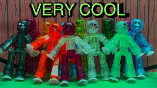 OG stikbots are still on top! | Translucent stikbot 8 pack and 4 pack unboxing and review!