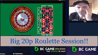 20p Roulette big session! Join me at BCGAME! #casino ##roulette #casinogames  #20proulette #bookie
