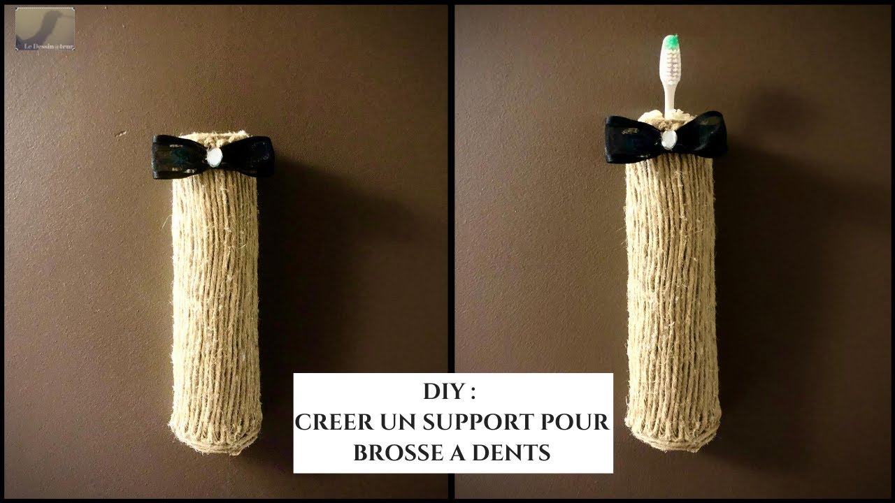 DIY : CREER UN SUPPORT POUR BROSSE A DENTS - YouTube