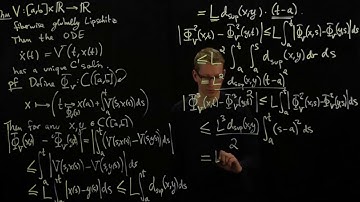 Analysis II Lecture 19 Part 2 existence and uniqueness of solutions to ODEs