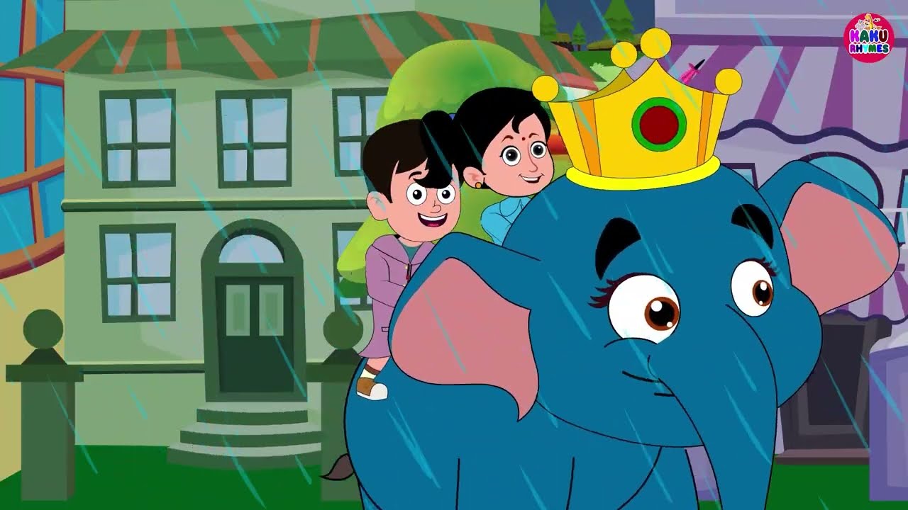 Hathi Raja Kahan Chale Nursery Rhyme | हाथी राजा कहाँ चले | Fun For Kids |  Hindi Rhymes Childrens