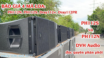 Báo giá tất cả các mẫu loa array DB acoustic hiện tại . DVH Audio 036 355 3277