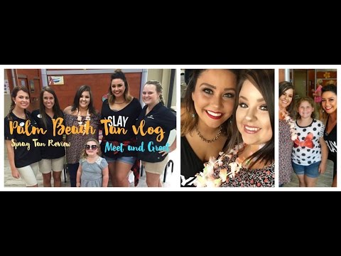 Spray Tanning Review at Palm Beach Tan |Meet & Greet vlog