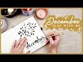 Bullet Journal PLAN WITH ME December 2018 Minimal Festive Black & Gold Theme (GIVEAWAY CLOSED)