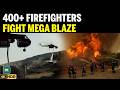 Greece Wildfire: Flames Threatening Homes, Water Bombers Race To Douse Raging Fire | N18G | 4K