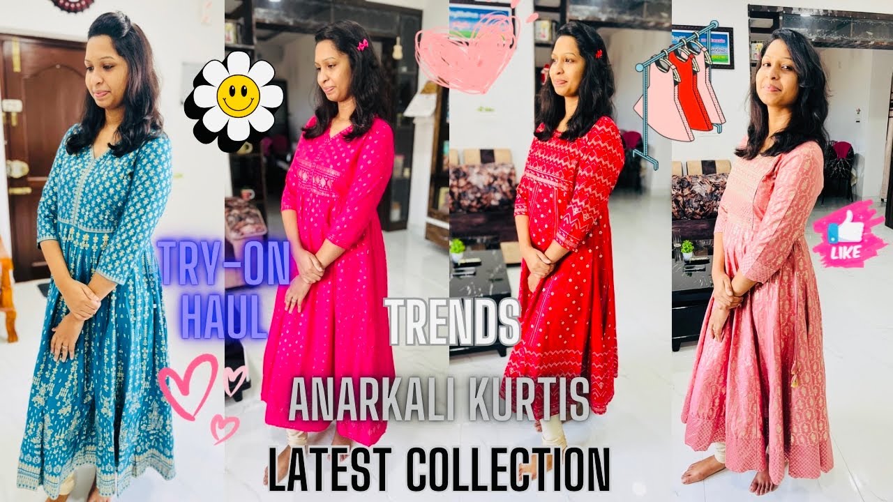 Trendsలో పదిహేను వేలకి చేసిన షాపింగ్ ఇదే🫨|Samyu's First TryOn Haul🤩|Anarkali Kurtis Collection🥳
