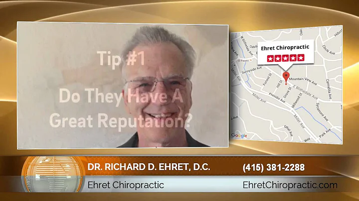 Dr. Richard D. Ehret, D.C. Of Ehret Chiropractic: ...