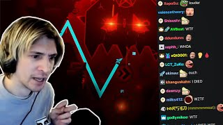 xQc Reacts To Hardest Level In Geometry Dash