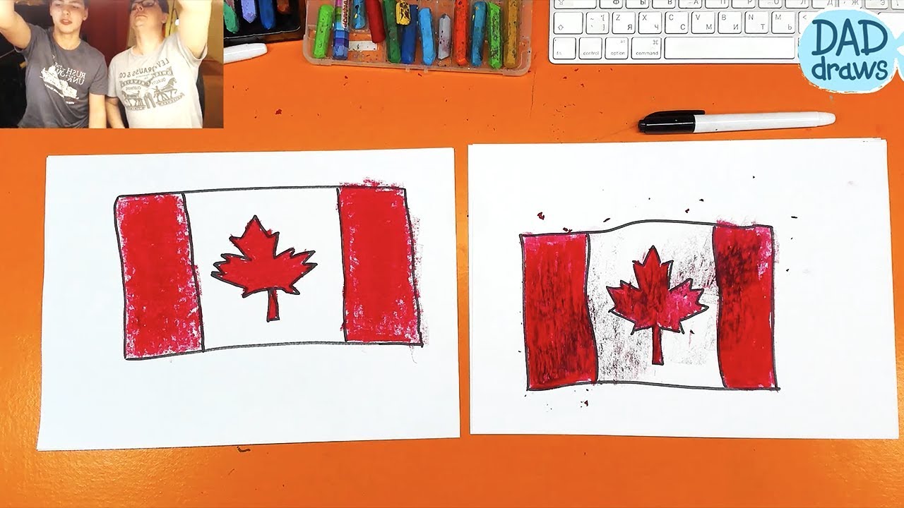 How to draw Flag of Canada - YouTube