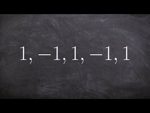 how to write a rule for an alternating sequence