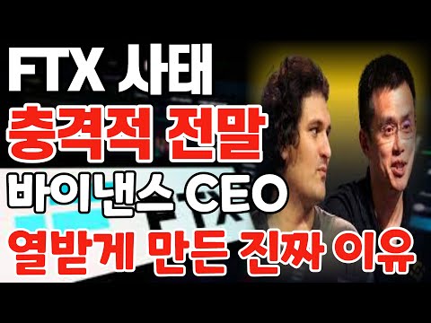 FTX 사태 충격적 전말 바이낸스 CEO 열받게 만든 진짜 이유 크립토 블라블라 