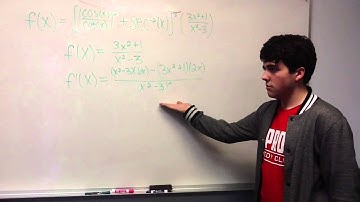 First Derivative Problem