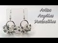 ARITOS DE ARGOLLAS Y MOSTACILLAS. Curso de bisutería, tutorial.