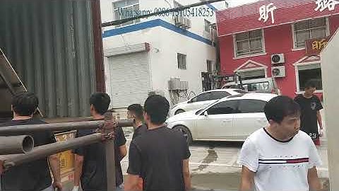 Lasermen co2 laser cutting engraving machine container filling and shipping