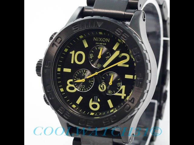 NIXON 42-20 CHRONO LIME BLACK