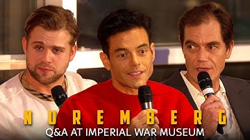 Rami Malek, Leo Woodall, Michael Shannon & James Vanderbilt Talk Nuremberg | Imperial War Museum
