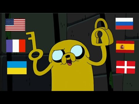 Время приключения Рука Замок я здесь не вижу скважин не проблема рука Ключ На Разных Языках