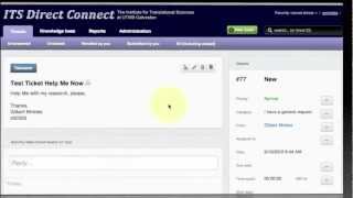 ITS Direct Connect - How To Sign in & Create a New Ticket