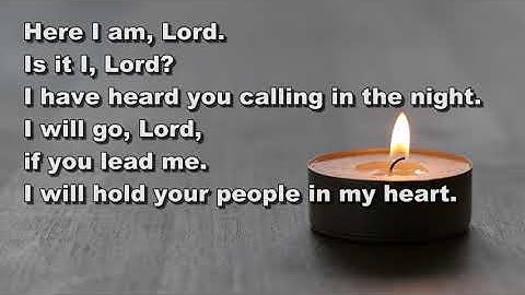 Here I am Lord (I the Lord of sea and sky) Lyric video (StF 663)