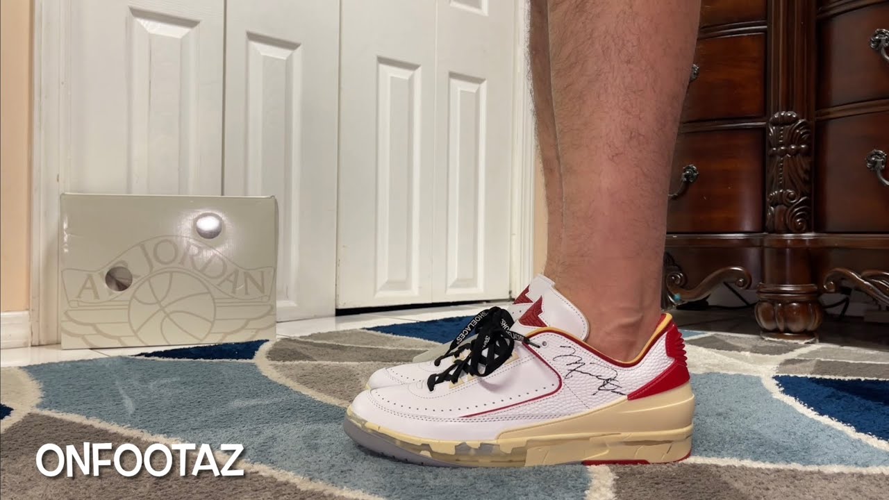 Air Jordan 2 Low Off-White White Red 