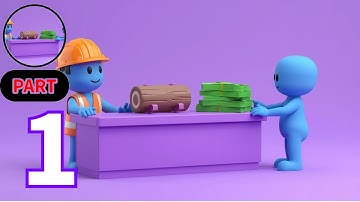 Lumber Inc - Walkthrough Gameplay Part 1 - Tutorial Woodcutter Simulators Android Gameplay