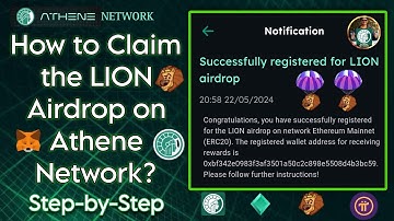 How to Claim the LION Token Airdrop on the Athene Network App - Deposit to MetaMask (Step-by-Step)..