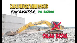 CARA PARKIR EXCAVATOR YG BENAR, BEGINI PENJELASANYA ,Mengapa para Mekanik tidak bicara Soal ini