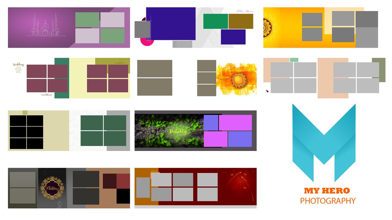 New Free Psd 36x12 Wedding album design 2021 | MHP 75 