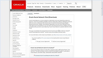 Install Oracle Social Network Clients (Release 12)