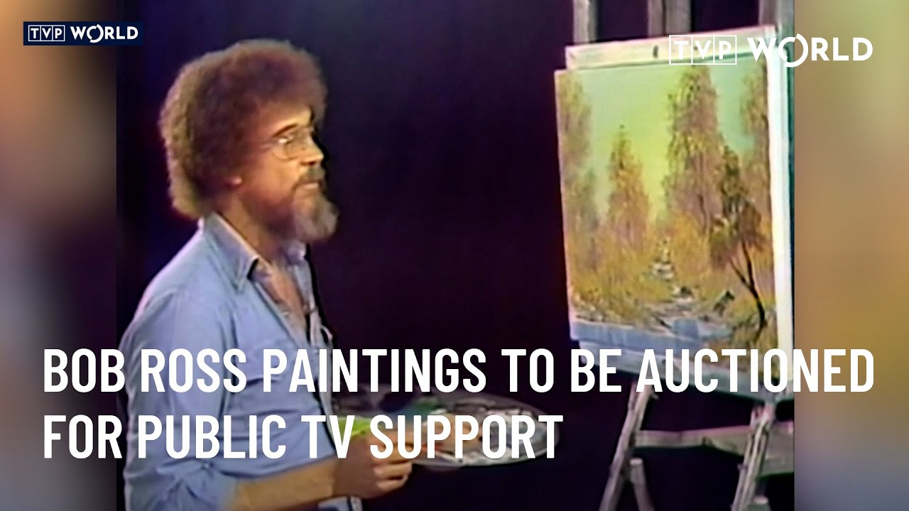 Iconic Bob Ross paintings to be auctioned for public TV support