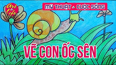 VẼ CON ỐC SÊN ĐƠN GIẢN - SIMPLE SNAIL DRAWING #vethieunhi #veconvat #veocsen