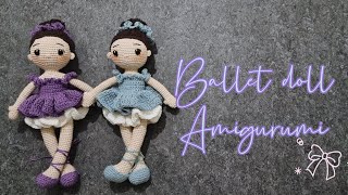 Crochet Ballet Doll Tutorial 🩰 | Amigurumi Ballerina Doll Step by Step Pt.2 