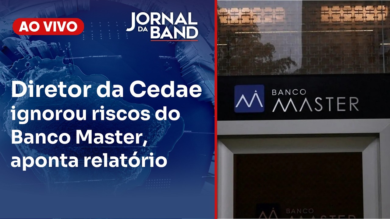 Diretor da Cedae ignorou riscos do Banco Master - JORNAL DA BAND 30/05/2026