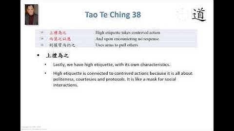 High Etiquette, A Tao Talk With Derek Lin