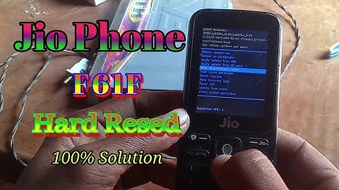 Jio F61F Hard Reset and Remove phone Lock