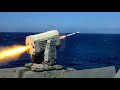 US Navy Launches Surface To Air "Rolling" Missiles