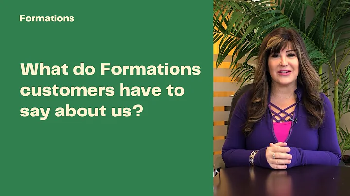 "Formations always go above and beyond and getting...
