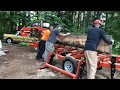 Sawing maple logs for a YouTube subscriber